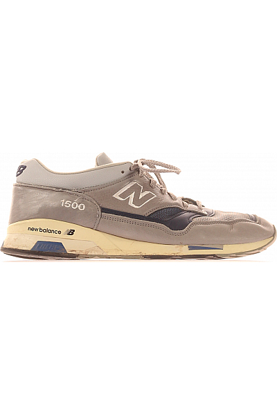 Pánské Boty Kožené Šedé New Balance Second hand Vel.  45