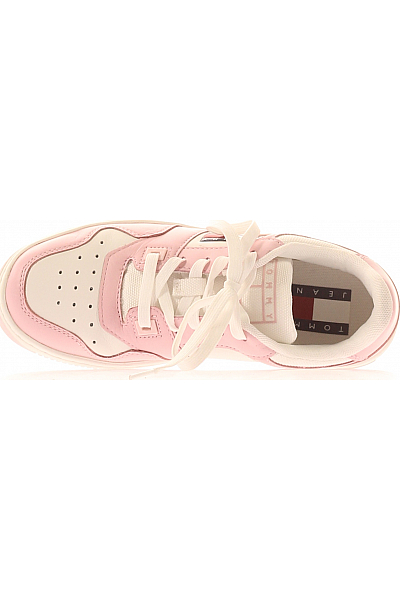 Dámské Boty Kožené Růžové TOMMY HILFIGER Second hand Vel. 36