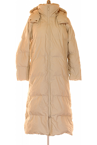 Dámská Zimní Dlouhá Bunda Béžová COMMA Second hand