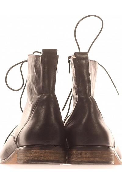 Pánské Boty Kožené Černé La Shoe Vel. 40