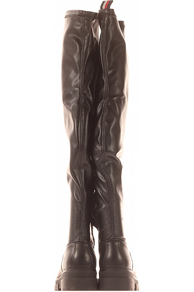 Dámské Boty Kožené Černé TOMMY HILFIGER Second hand Vel.  39 | TOMMY HILFIGER | obrázek 4