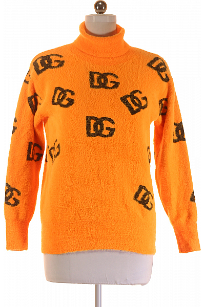 D&G Dámský Svetr Oranžový Vel.  S
