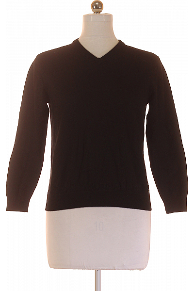 Dámský Pulovr Vlněný Černý PIERRE CARDIN Second hand Vel. M