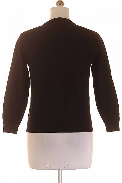 Dámský Pulovr Vlněný Černý PIERRE CARDIN Second hand Vel. M