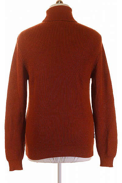 Pánský Svetr Vlněný Hnědý Woolrich Vel. L