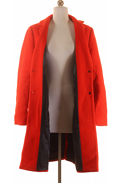 FERAUD PARIS Dámský Kabát Vlněný Červený Second hand Vel. 36