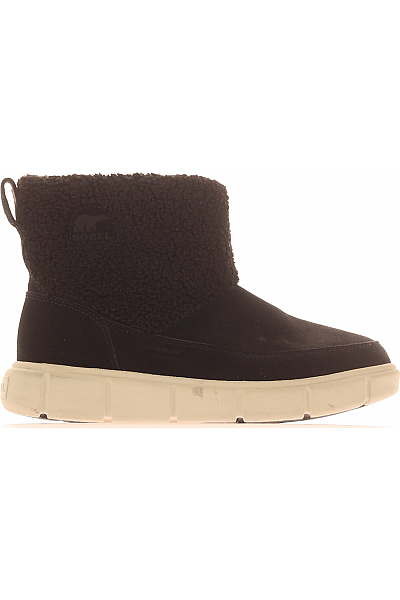 Dámské Sněhule Kožené Černé Sorel Vel.  40