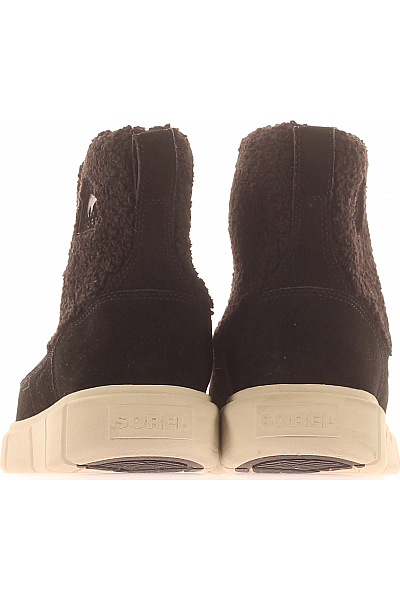 Dámské Sněhule Kožené Černé Sorel Vel.  40