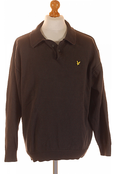 Pánský Pulovr Zelený Lyle & Scott Second Hand Vel.  M