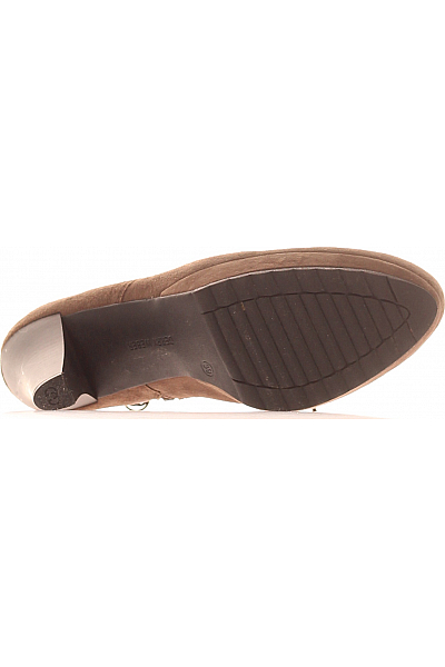 Dámské Kotníkové Boty Kožené Hnědé GERRY WEBER Vel. 39