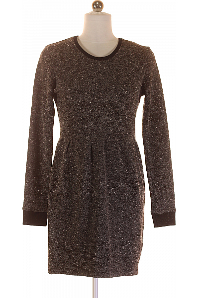  Šaty Pletené Šedé Topshop Second Hand Vel.  38