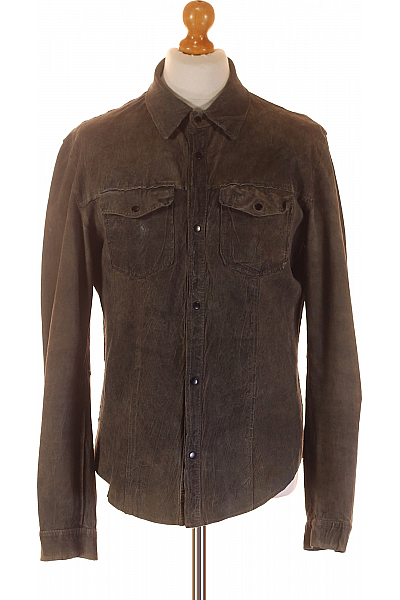 Pánská Přechodné Bundy Kožená Šedá FREAKY NATION Vel. L