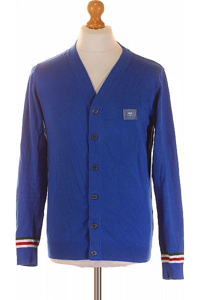 Pánský Svetr Modrý Second Hand Vel.  S