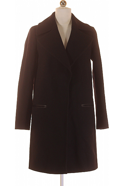Krátký Dámský Kabát Černý Massimo Dutti