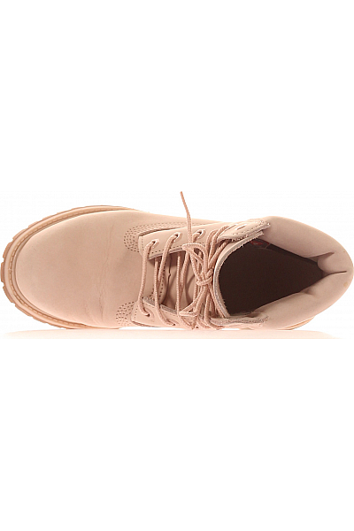 Timberland Dámské Workery Kožené Růžové Vel. 35