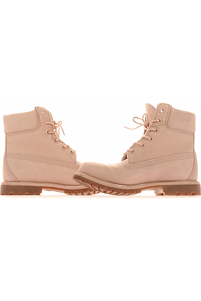 Timberland Dámské Workery Kožené Růžové Vel. 35