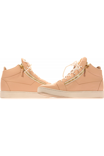 ZANOTTI Pánské Boty Kožené Růžové Vel. 45