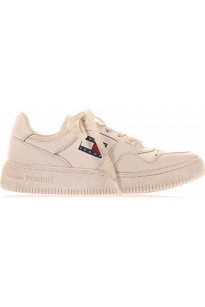 Pánské Boty Kožené Bílé TOMMY HILFIGER Vel.  38