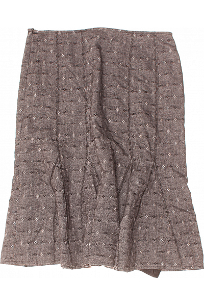  Sukně áčková Vlněná Šedá Marks & Spencer