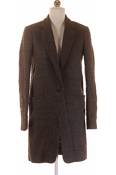 Dámský Kabát Šedý Massimo Dutti Vel. 36