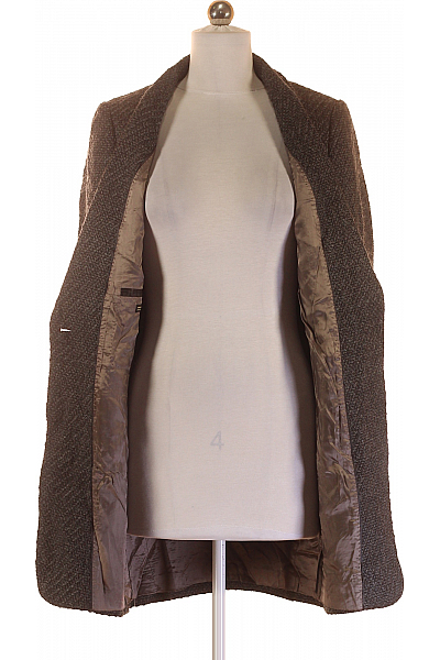 Dámský Kabát Šedý Massimo Dutti Vel. 36