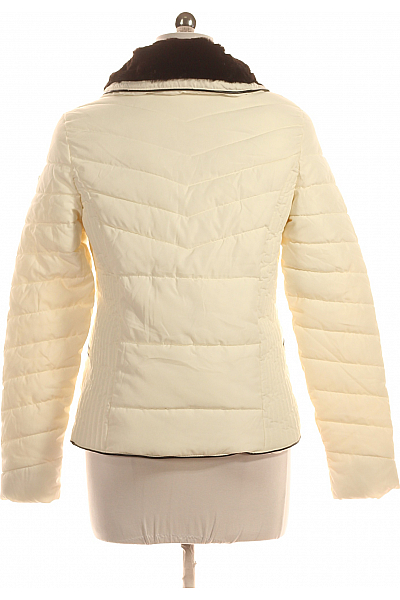 Prošívaná Dámská Bunda Bílá Guess Vel.  42