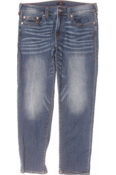 True Religion Pánské Rovné Džíny Modré Vel. 36