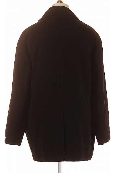 Calvin Klein Pánský Kabát Vlněný Černý Second hand Vel. XXL