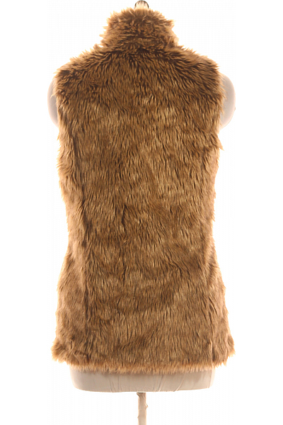 Kratká Dámská Vesta Hnědá Bershka Vel. M