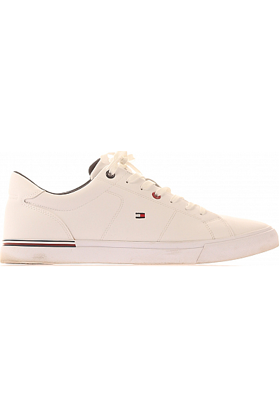 TOMMY HILFIGER Pánské Boty Bílé Second hand Vel.  43