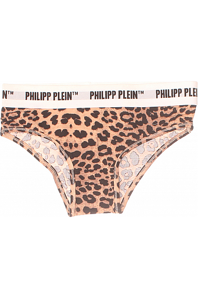 PHILLIP PLEIN Dámské Kalhotky Hnědé Vel. S