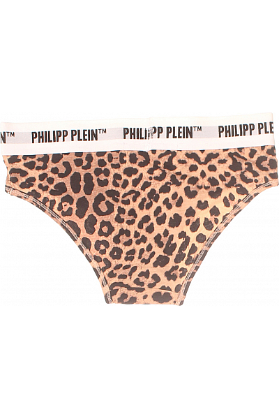 PHILLIP PLEIN Dámské Kalhotky Hnědé Vel. S