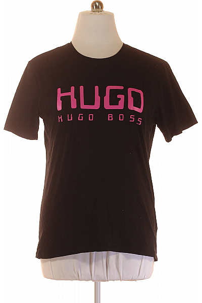 Pánské Tričko Černé Hugo Boss Vel. L