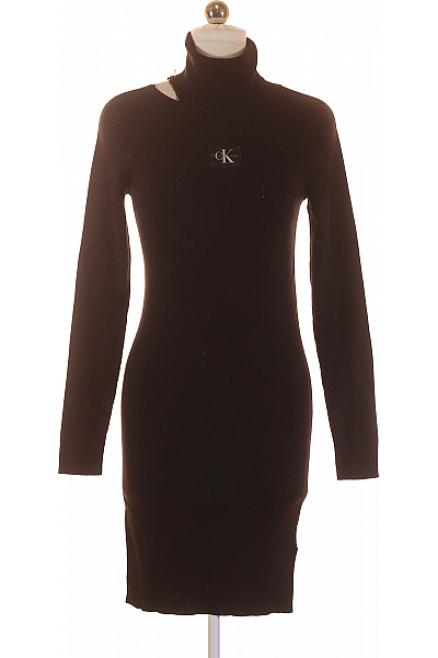  Šaty Pletené Černé Calvin Klein Second hand Vel. L