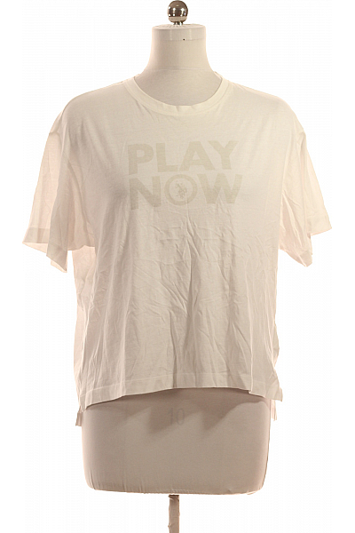 U.S.POLO ASSN. Dámské Tričko Bílé Vel.  M