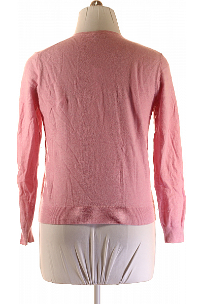 BENETTON Dámský Cardigan Vlněný Růžový Vel. L