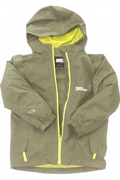 Jack Wolfskin Chlapecké Bunda Zelená