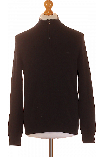 Pánský Rolák Vlněný Černý Hugo Boss Second hand Vel. L