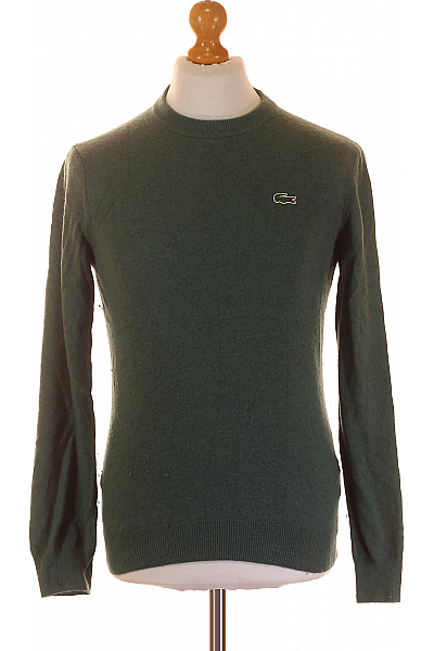 LACOSTE Pánský Pulovr Lněný Zelený Vel. S