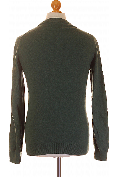 LACOSTE Pánský Pulovr Lněný Zelený Vel. S