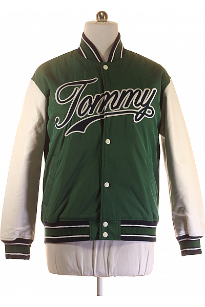 TOMMY HILFIGER Pánská Přechodné Bundy Zelená Vel. M