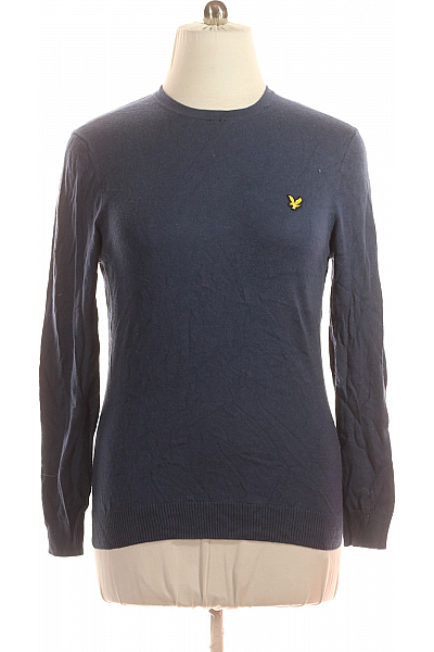 Pánský Pulovr Modrý Lyle & Scott Second Hand Vel. L