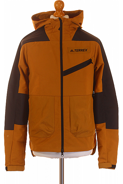 ADIDAS Pánská Bunda Hnědá Vel. XS