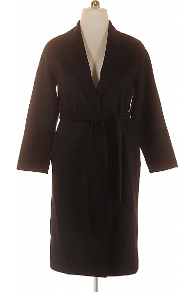 MANGO Dámský Kabát Vlněný Černý Vel.  XL MANGO Dámský Kabát Vlněný Černý Vel.  XL