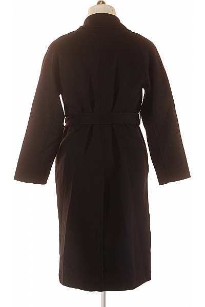 MANGO Dámský Kabát Vlněný Černý Vel.  XL