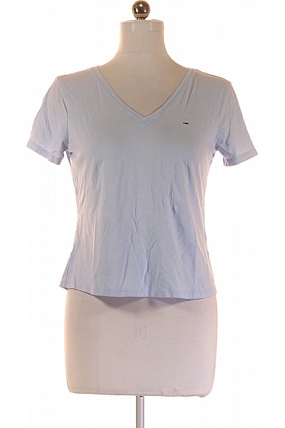 Dámské Tričko Modré TOMMY HILFIGER Second hand Vel.  M