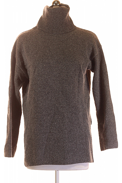 Dámský Rolák Vlněný Šedý Massimo Dutti Second Hand Vel.  S