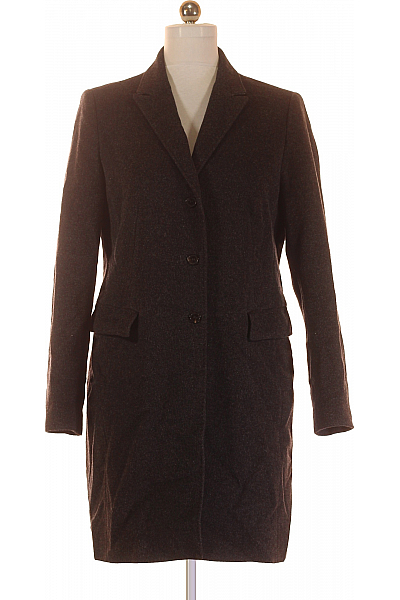 Windsor. Dámský Kabát Vlněný Černý Second Hand Vel. 40