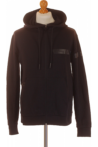 Pánská Mikina Černá Hugo Boss Second Hand Vel. M