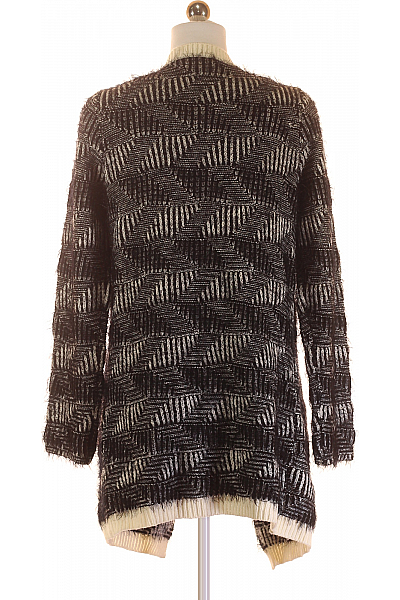 Dámský Cardigan Vlněný Černobílý NOA Vel. XS